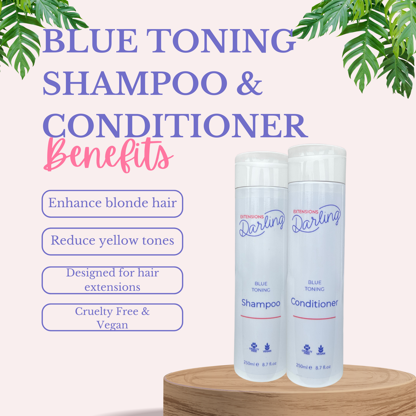 Blue Toning Shampoo & Conditioner (250ml x2)
