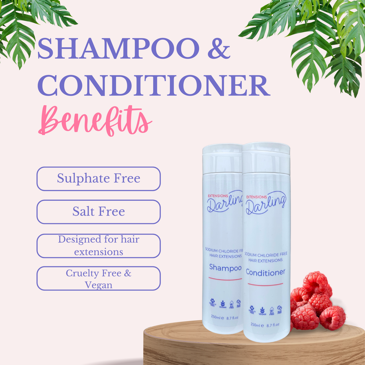Sulphate Free Shampoo & Conditioner (250ml x2)